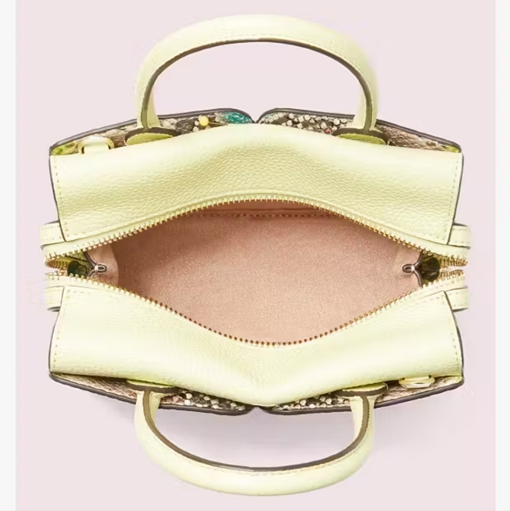NWOT Kate Spade Spencer Python-embossed Mini Satchel Bag - Picture 8 of 16